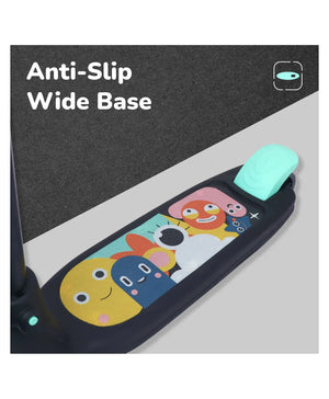 Product with cartoon designs on a black background, featuring 'Anti-Slip Wide Base' text.