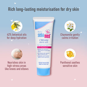 Sebamed Baby Cream Extra Soft | pH 5.5 | Ideal for Dry Skin | 200 ml