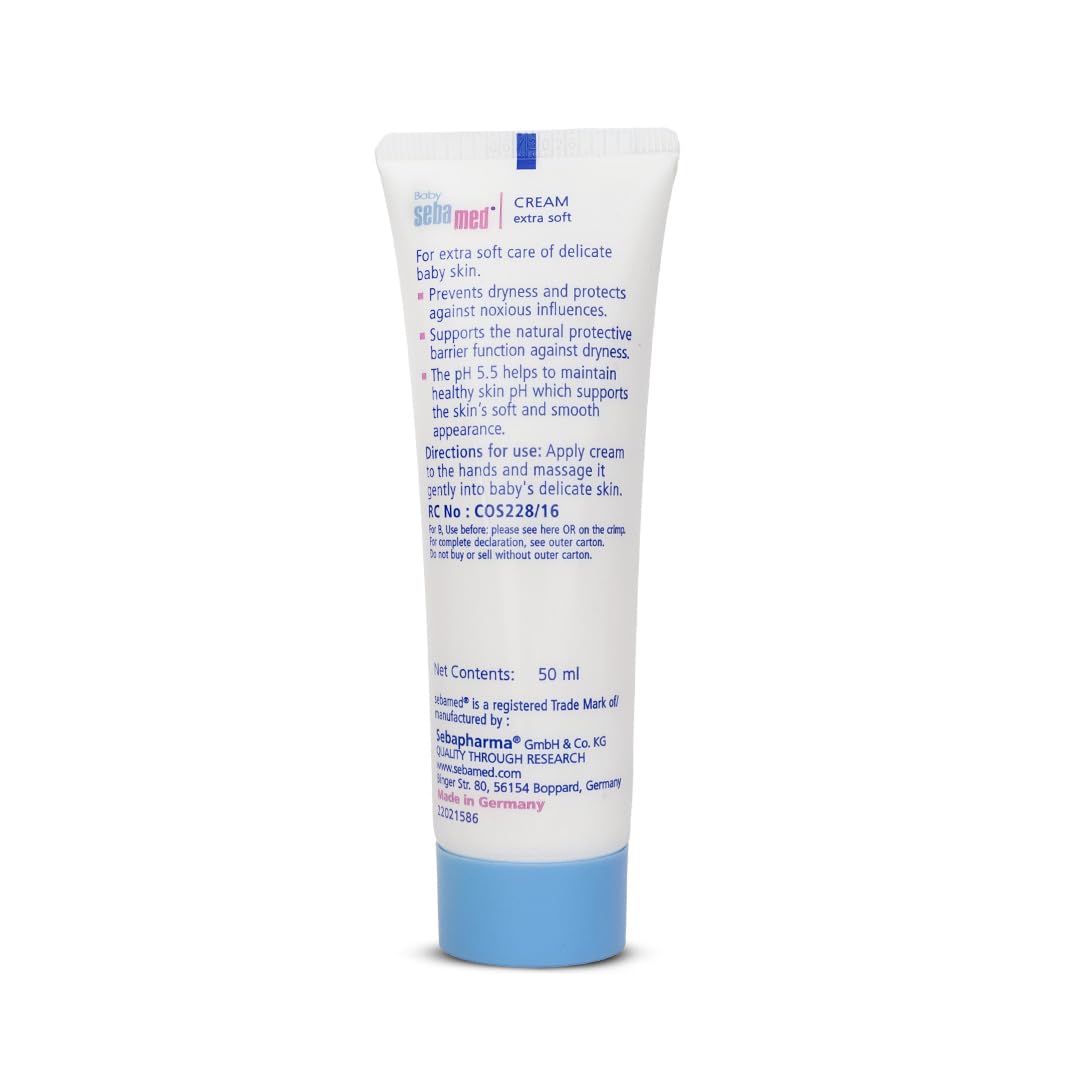 Sebamed Baby Cream Extra Soft|pH 5.5|Ideal for Dry Skin|50 ml