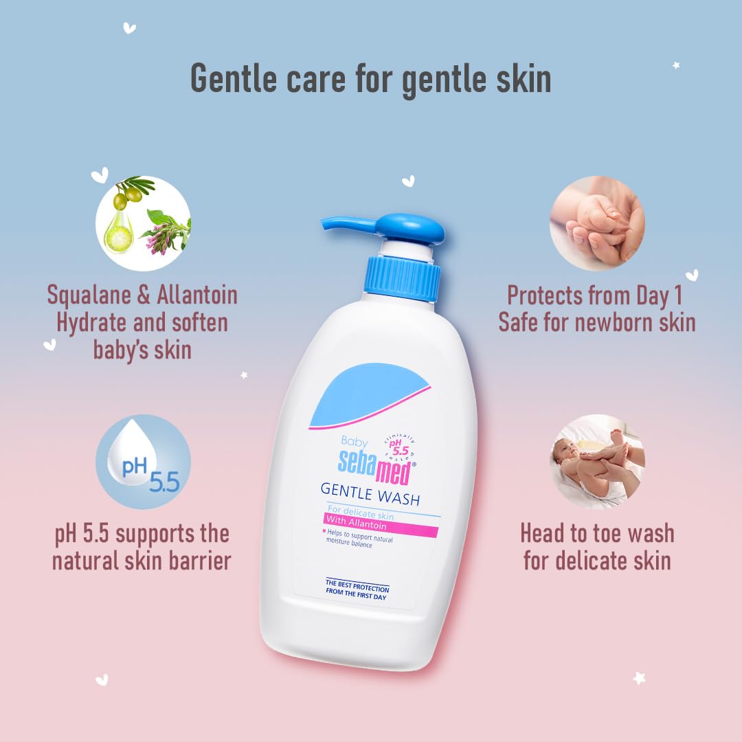 Sebamed Baby Gentle Wash|pH 5.5|Baby Body Wash|Soap Free|Tear Free|400 ml
www.usmile.toys
