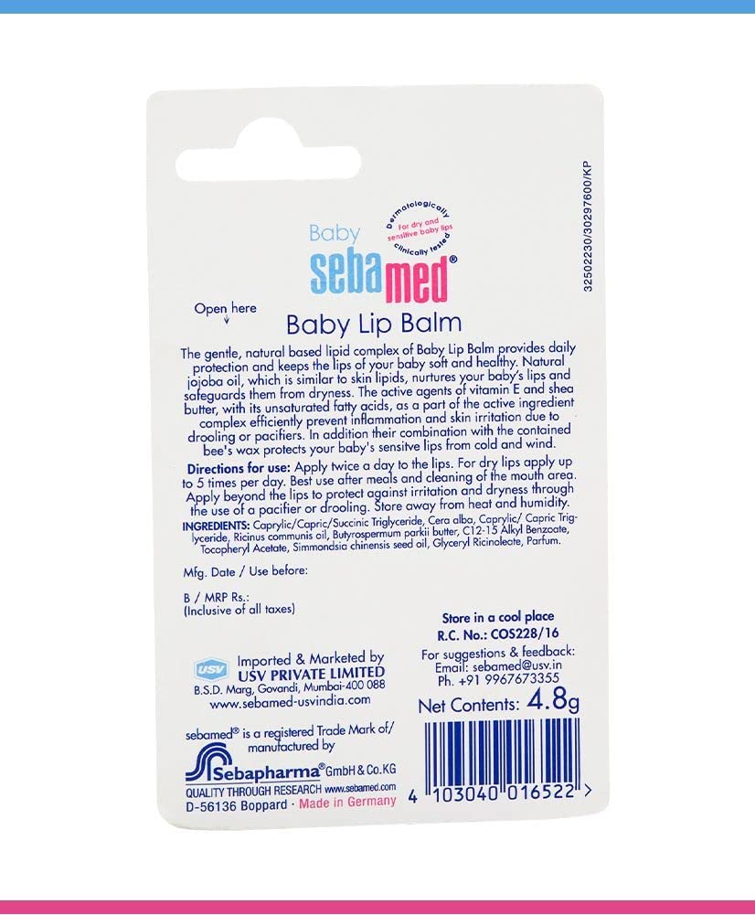Sebamed Baby Lip Balm | Soft Baby Lips | 4.8 gm