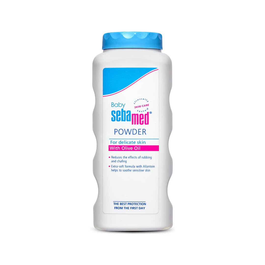 Sebamed Baby Powder 100 gm | Olive Oil, Allantoin|Keeps newborn’s skin fresh|absorbs sweat|

