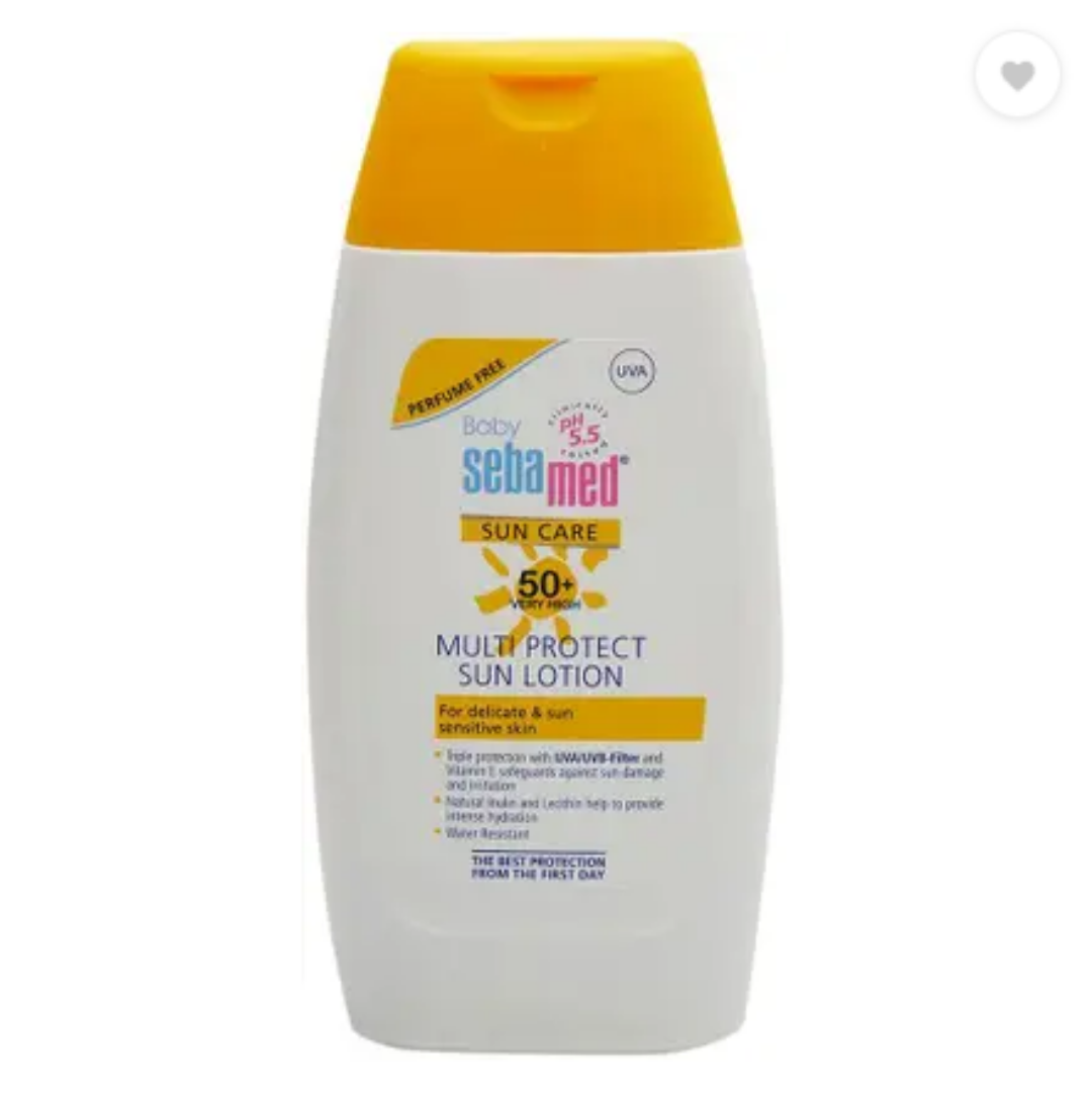 Sebamed Sunscreen - SPF SPF 50 PA+ Baby Sun Lotion|pH 5.5|Triple Protection from UV rays  (200 ml)
