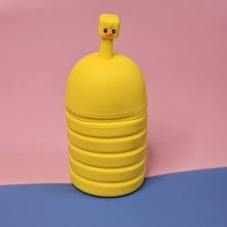 Cute kids' pencil cases in pink, blue, purple, and yellow – durable, lightweight, and easy to carry