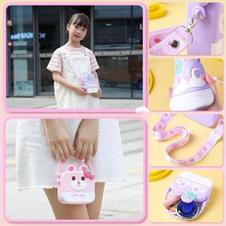 Silicone Cute Cartoon Sling Crossbody Purse Bags for Girls