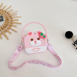 Silicone Cute Cartoon Sling Crossbody Purse Bags for Girls