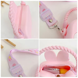 Silicone Cute Cartoon Sling Crossbody Purse Bags for Girls