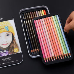 Skin Tone Colored Pencils -  24 Colors Oil Colour Pencils for Drawing