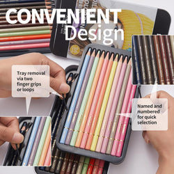 Skin Tone Colored Pencils -  24 Colors Oil Colour Pencils for Drawing