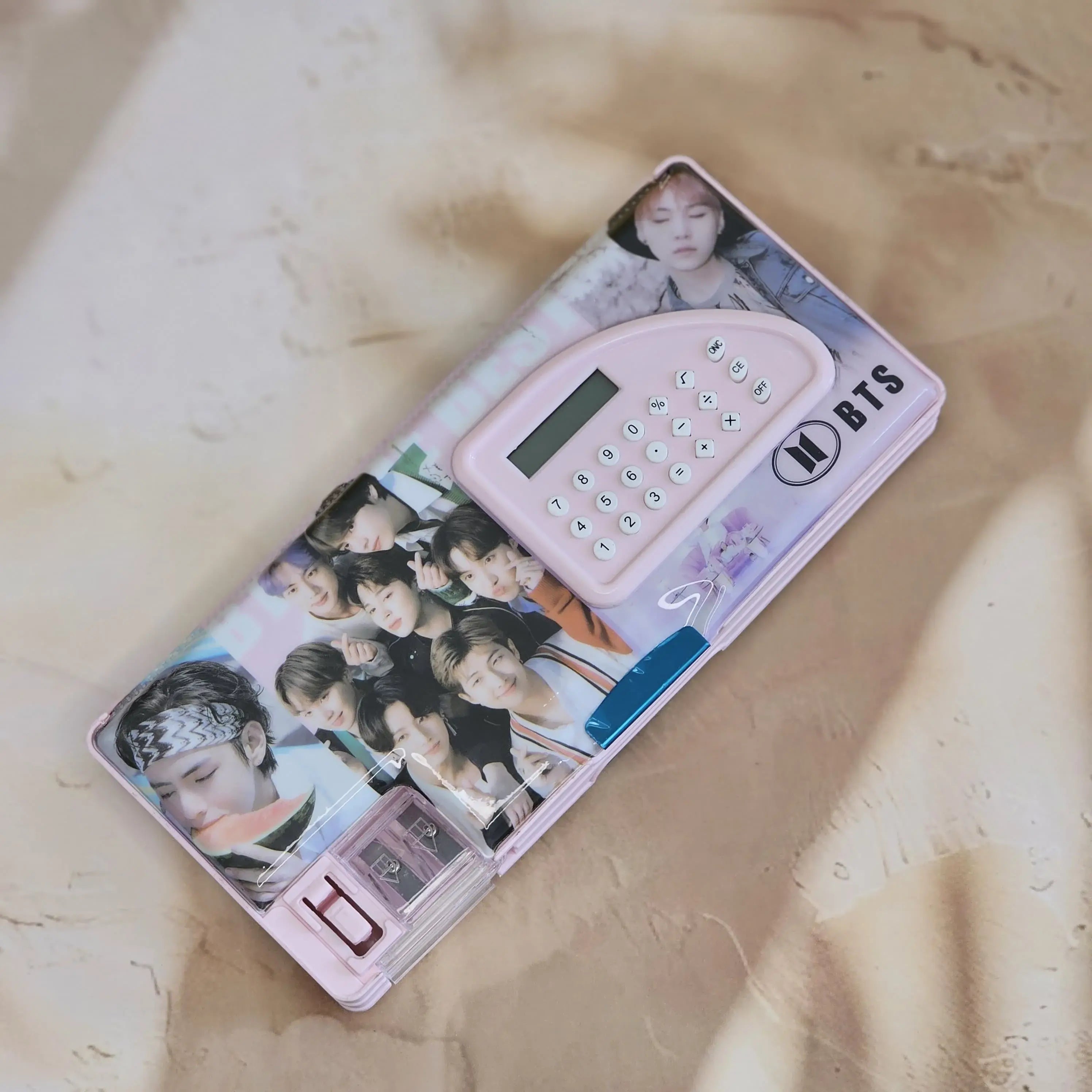 Bts Compass Set Magnetic Pencil Case - BTS Magnetic Pencil Compass Box