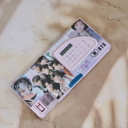 BTS Double End Magnetic Pencil Case with Torch & Calculator  www.usmile.toys