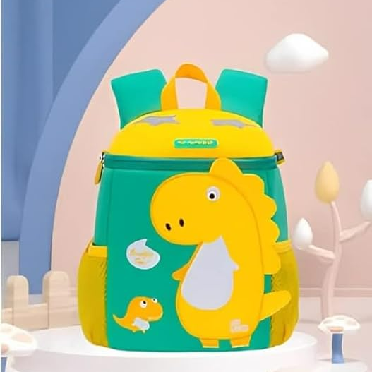 Small Dinosaur Backpack for Kids: Cute cartoon design in green and yellow. Perfect size for toddlers and preschoolers.
www.usmile.toys