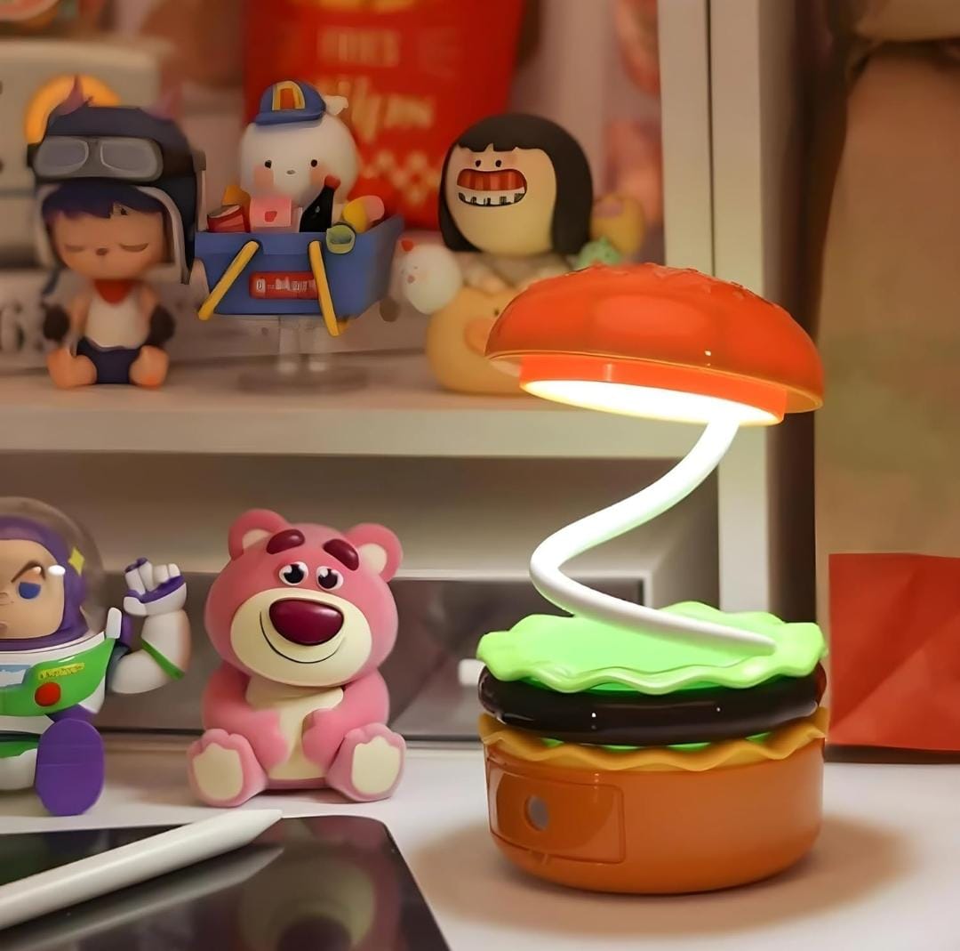Rechargeable Burger Design Table Lamp - Desk Light for Kids & Adults | uSmile.toys www.usmile.toys