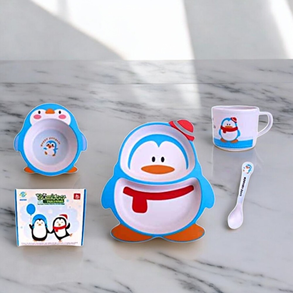 Penguin Kids Tableware Set: Cute cartoon penguin design for fun and healthy mealtimes. Perfect for toddlers and children.
www.usmile.toys