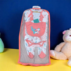 The Soft & Snug 7-Piece Newborn Baby Set by Kedonic, displayed in its breathable packaging, perfect for baby shower gifts and comfortable everyday wear, from uSmile.toys. www.usmile.toys