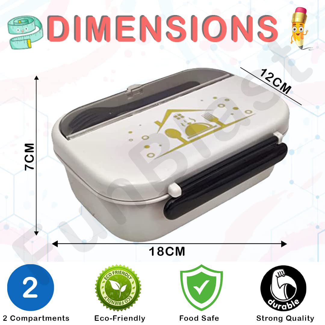 Durable blue kids insulated food container, perfect for keeping school meals warm or cold with built-in cutlery. www.usmile.toys