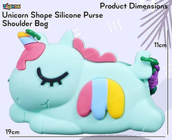 Unicorn Shape Silicone Purse for Girls Stylish Cross Body Bag