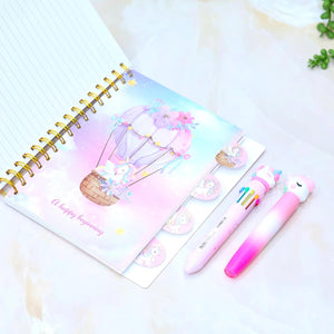 This A5 size journal comes with a sparkly cover, dividers, and a matching unicorn highlighter pen.
Explore our wide range of fun and engaging diaries and stationery for kids at Usmile Toys www.usmile.toys.