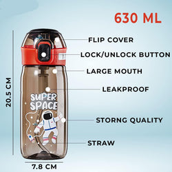 Anti-Leak Kids Sipper Bottle - Space: Durable plastic water bottle with a secure flip-top. Perfect for school and travel.
www.usmile.toys
