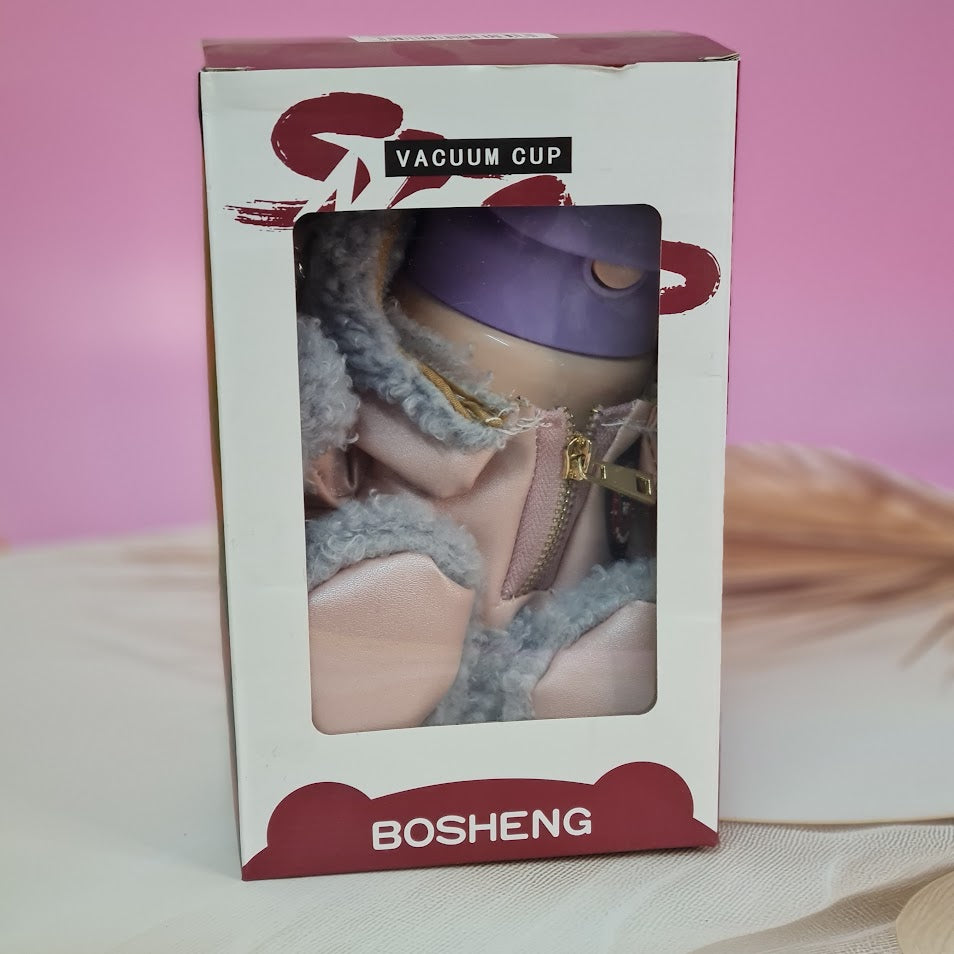 Fun and functional: Usmile Toys insulated water bottles for children, adorned with charming teddy bear outfits that act as carry covers."