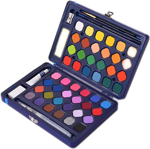 Unleash creativity with this comprehensive 48-shade watercolor paint set, complete with all essentials for budding artists and enthusiasts. Ideal for kids' art projects from uSmile.toys.