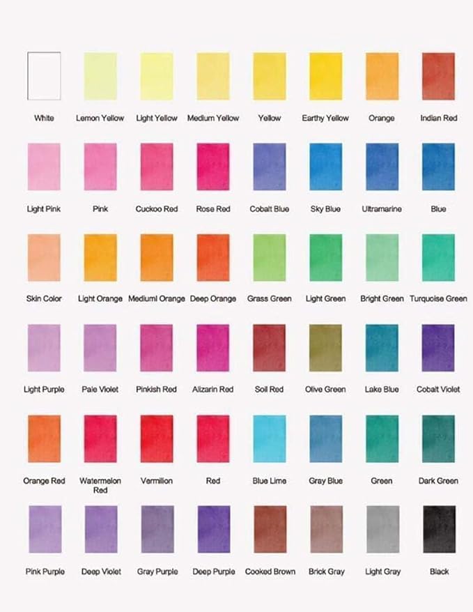 Unleash creativity with this comprehensive 48-shade watercolor paint set, complete with all essentials for budding artists and enthusiasts. Ideal for kids' art projects from uSmile.toys. www,usmile,.toys