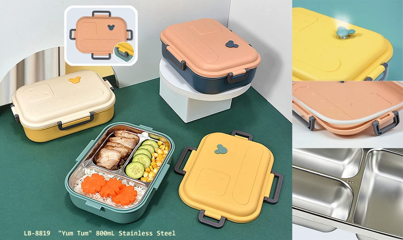 Stainless Steel Kids Lunch Box: Durable and safe with plastic outer shell. Perfect for children's meals.
www.usmile.toys