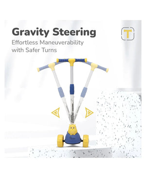 Toy with gravity steering mechanism on a white background