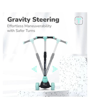 Product with gravity steering mechanism on a white background