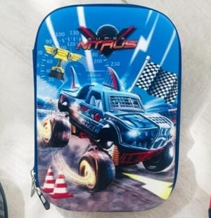 "Boys Monster Truck Silicone Pencil Pouch | uSmile.toys" www.usmile.toys