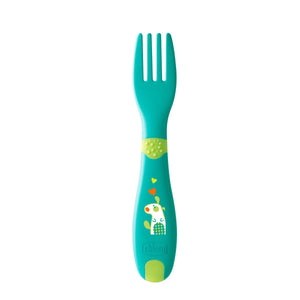 Chicco First Cutlery with Baby Self Feeding Spoon & Fork | 12m+