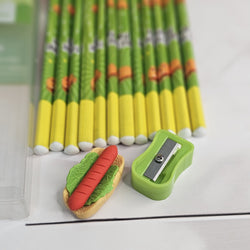 Kids' Fast Food Party Pencil Set: Triangular pencils for comfortable grip, plus themed eraser and sharpener. Unique stationery gifts.
www.usmile.toyts