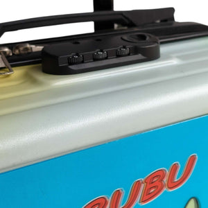 carry-on luggage with Labubu art, perfect for young travelers' adventures. www.usmile.toys