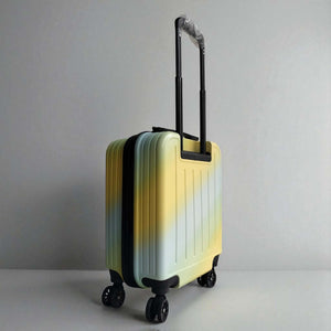 new 3D trolley bag featuring a colorful Labubu character design on an island scene, with smooth-rolling wheels and a telescopic handle, ideal for travel. www.usmile.toys