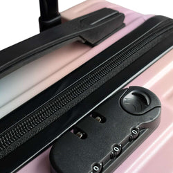 Cute 3D Labubu character trolley bag with wheels and extendable handle. www.usmile.toys