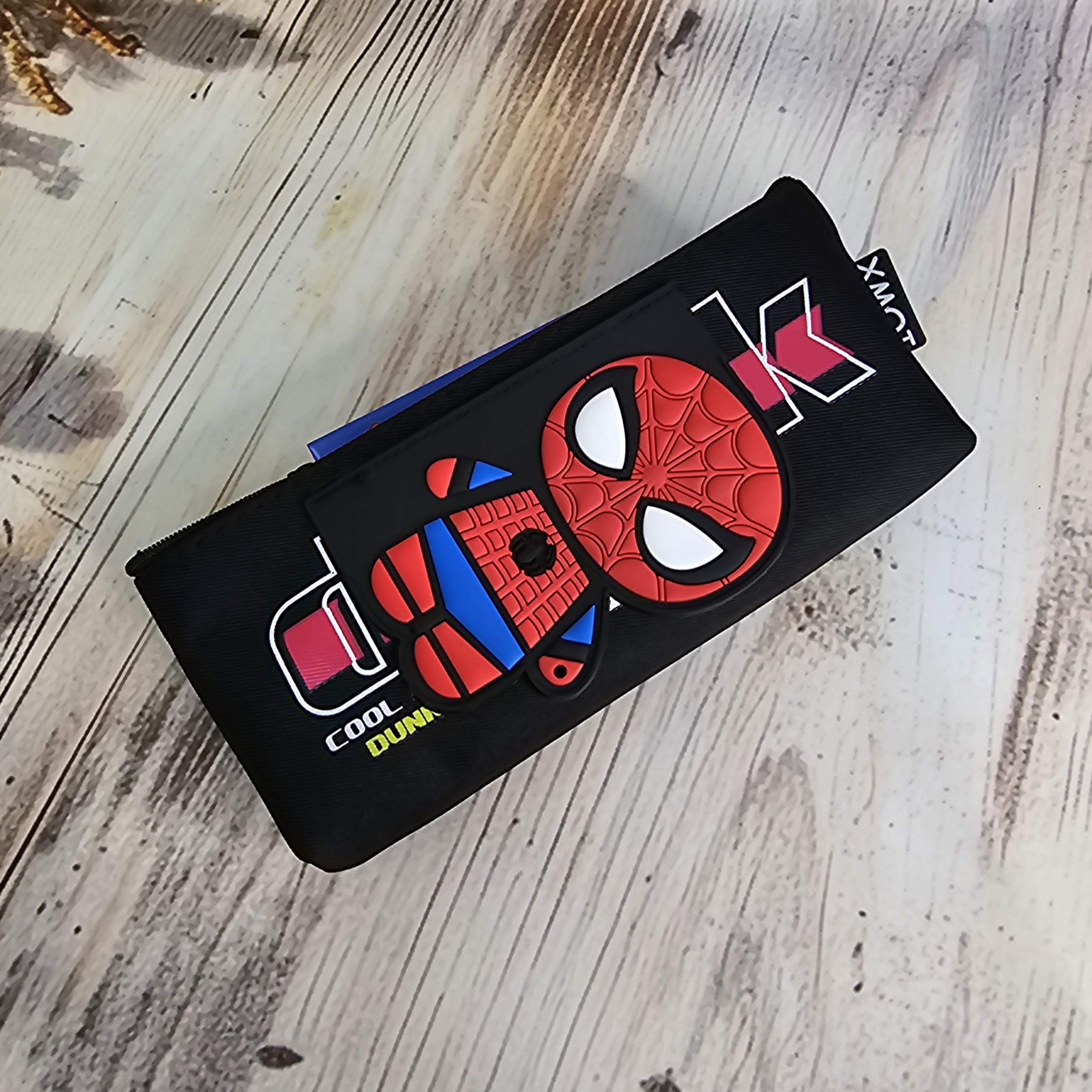 Superhero avenger -Themed Soft Pouch for Kids – Trendy & Durable Single Chain Pencil Case Featuring Spiderman, Batman & Captain America | Perfect Return Gift & School Essential for Students | Available at www.usmile.toys