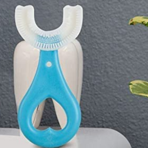 Toothbrush for Kids with U Shaped Silicone Brush Head for 360 Degree