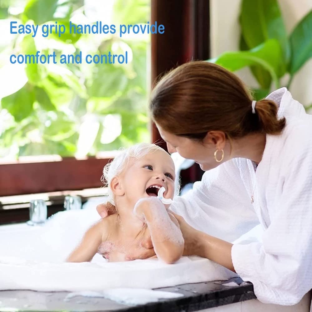 Toothbrush for Kids with U Shaped Silicone Brush Head for 360 Degree