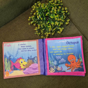 Introduce your little one to a world of fun learning with this colorful Learning toy for kids&nbsp;. Designed to be soft, safe, and interactive, this cloth book helps children learn new concepts while enjoying playtime.