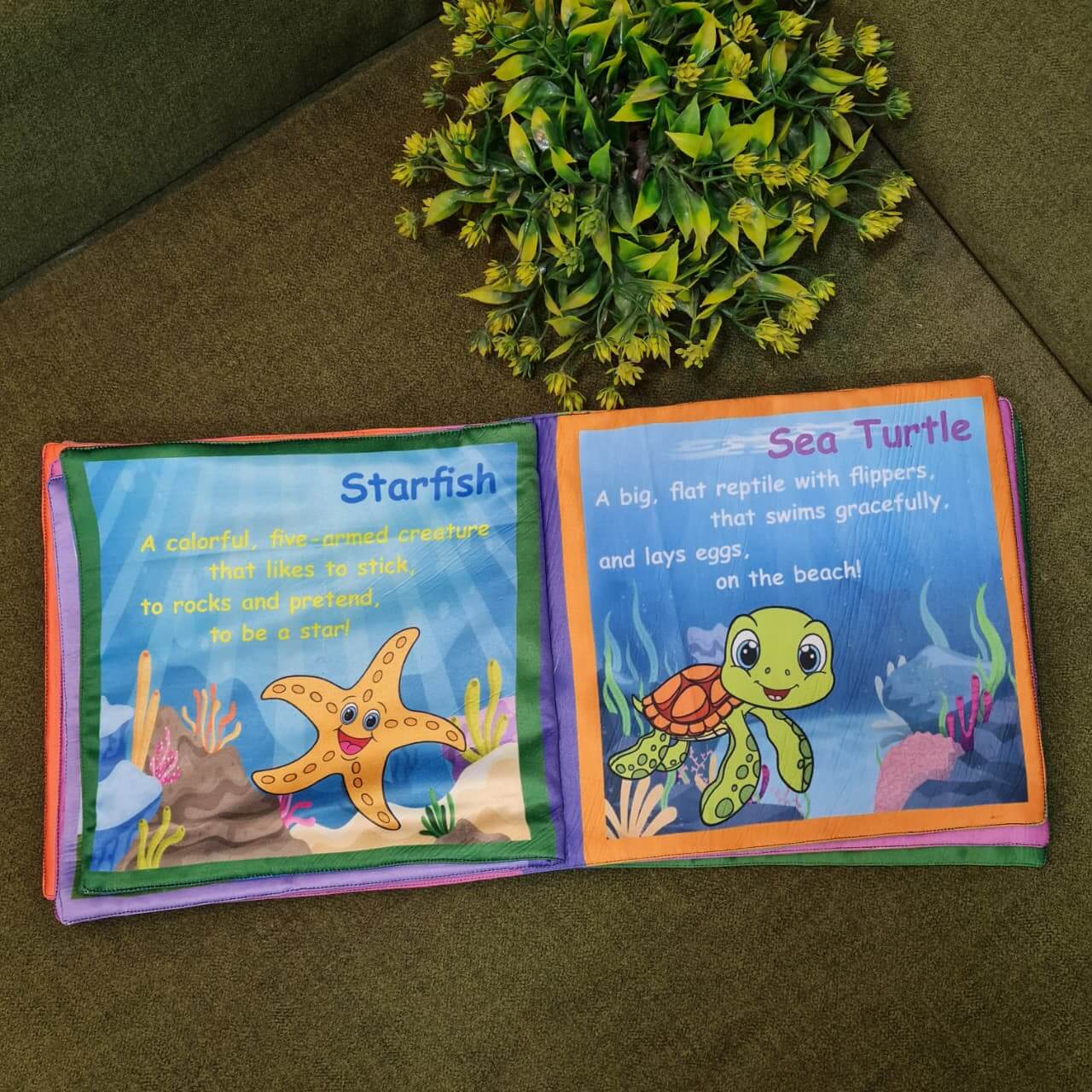 Introduce your little one to a world of fun learning with this colorful Learning toy for kids&nbsp;. Designed to be soft, safe, and interactive, this cloth book helps children learn new concepts while enjoying playtime.