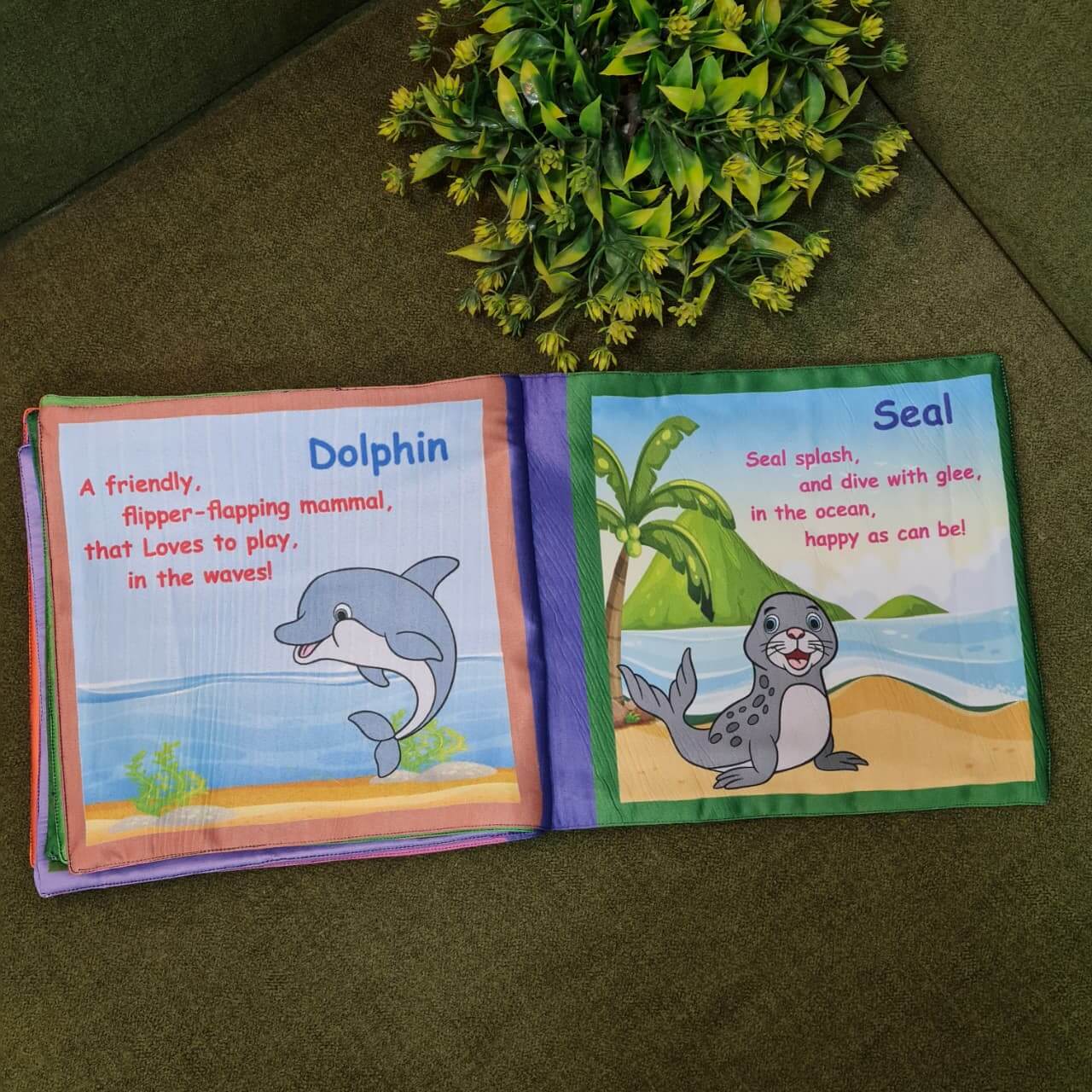 Introduce your little one to a world of fun learning with this colorful Learning toy for kids&nbsp;. Designed to be soft, safe, and interactive, this cloth book helps children learn new concepts while enjoying playtime.