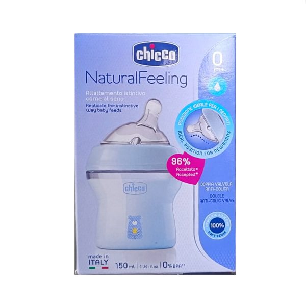 Chicco Natural Feeling 150ml Baby Milk Feeding Plastic Bottle with Wide Neck, Anti-Colic for Easy Milk Flow, for Babies & Toddlers 0m+, (Blue)
www.usmile.toys